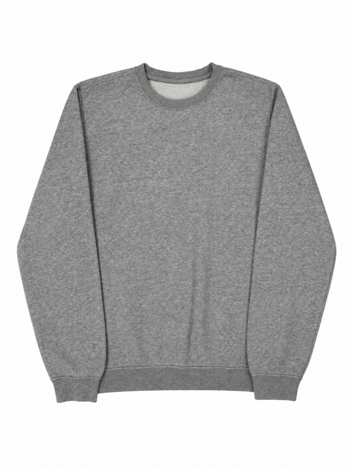Heather Gray Long-Sleeve Crewneck Sweatshirt