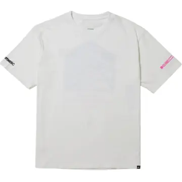 Off-White Short-Sleeve T-Shirt with Geometric Print and Sleeve Logos