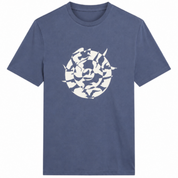 Blue Bird Graphic Crew Neck T-Shirt