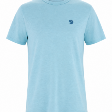 Light Blue Heathered T-Shirt with Regular Fit
