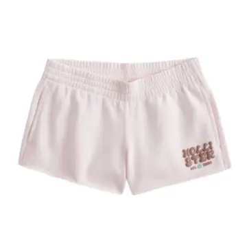 Light Pink High-Rise Smocked Waistband Relaxed Shorts