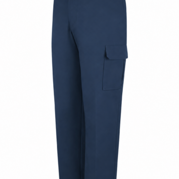 Navy Blue Relaxed Straight-Leg Cargo Pants