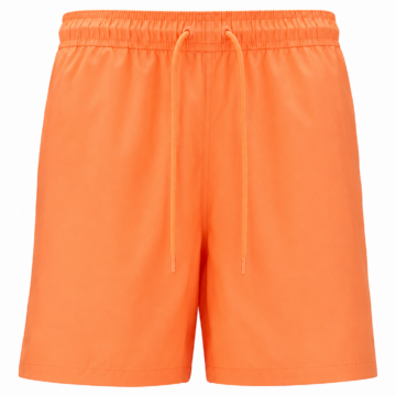 Orange Athletic Drawstring Shorts