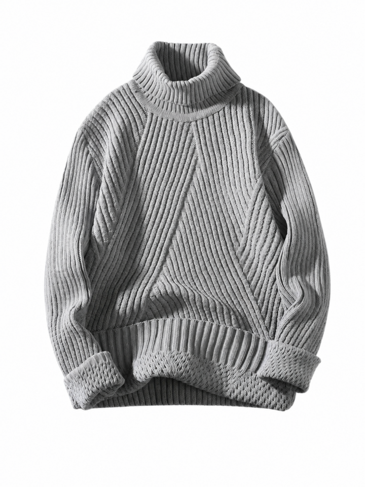 Heather Grey Turtleneck Sweater