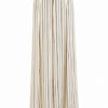 Cream Pinstripe Wide-Leg Floor-Length Pants