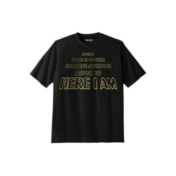 Black Quirky Quote Crew Neck T-Shirt