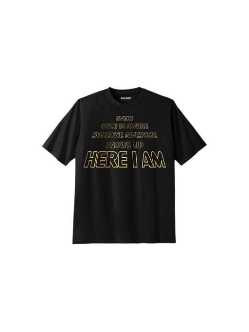 Black Quirky Quote Crew Neck T-Shirt
