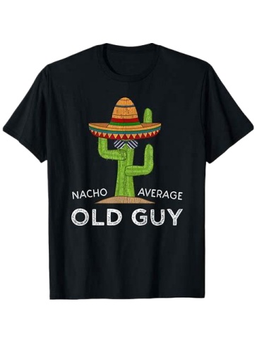 Black Relaxed Fit Short-Sleeve Crew Neck T-Shirt with Cactus Graphic