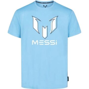Light Blue Classic Crew Neck T-Shirt with Graphic Print