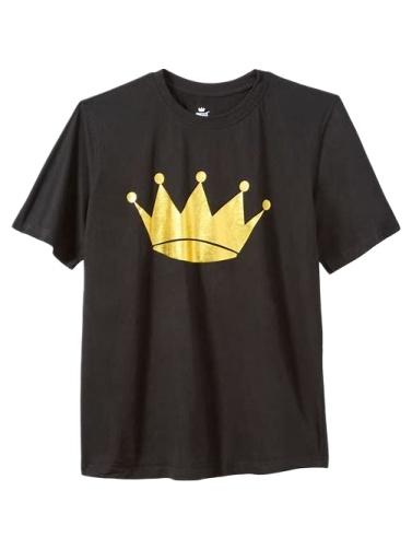 Black Crown Graphic Crew Neck T-Shirt